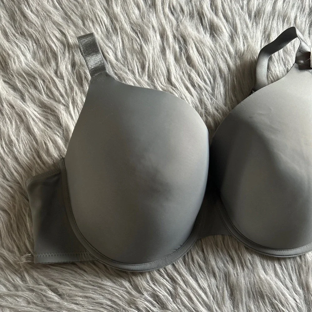 No‎ Boundaries Lightly Lined T-Shirt Bra Womens Size 42C Gray Underwire